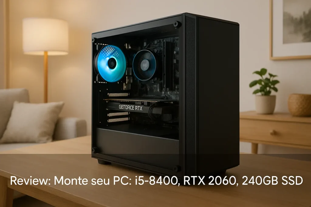 Monte seu PC: i5-8400, RTX 2060, 8GB, 240GB SSD