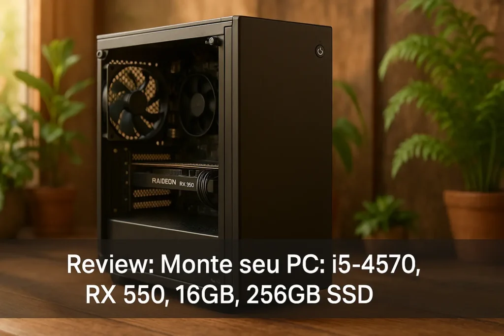 Monte seu PC: i5-4570, RX 550, 16GB, 256GB SSD