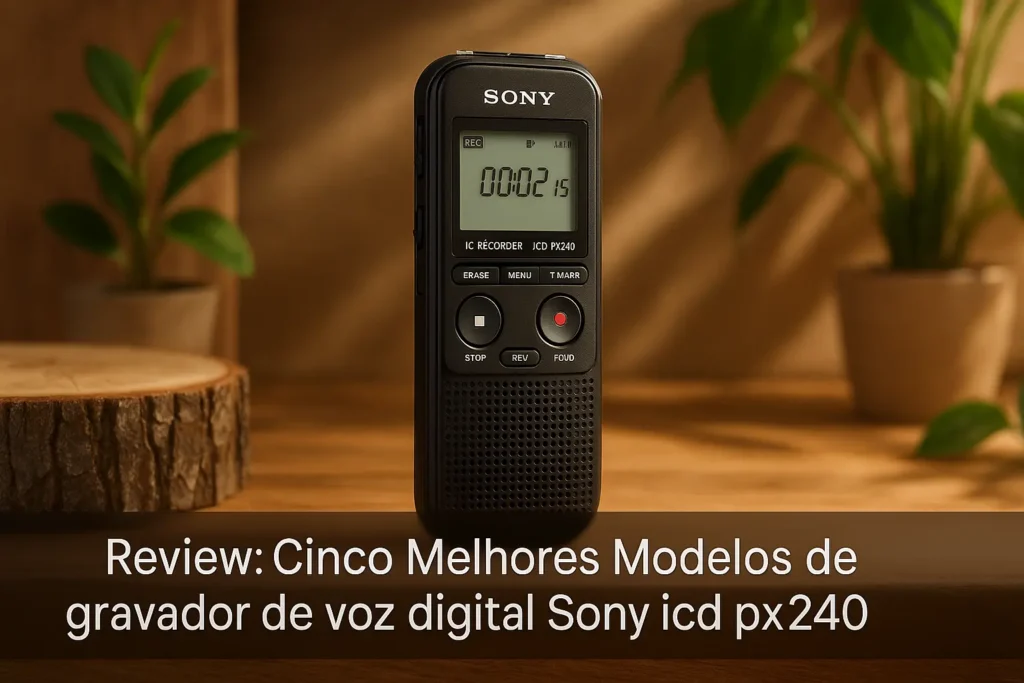 Cinco Melhores Modelos de gravador de voz digital Sony icd px240