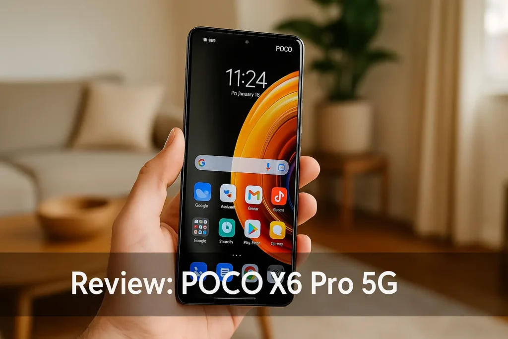 POCO X6 Pro 5G: potência bruta, tela fluida e muito espaço