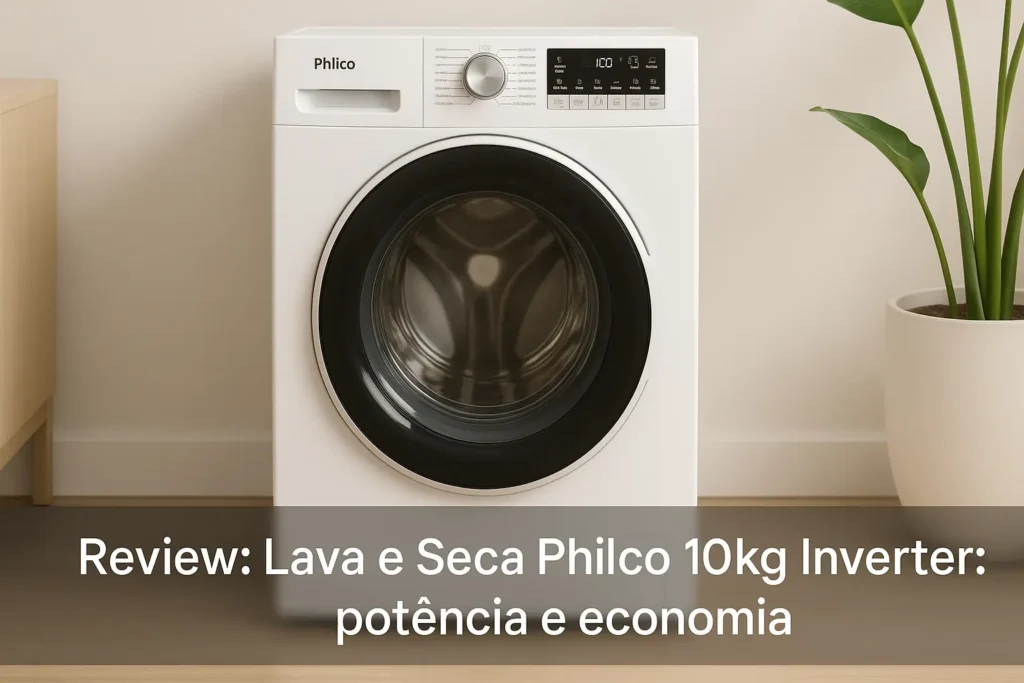 Lava e Seca Philco 10kg Inverter: potência e economia