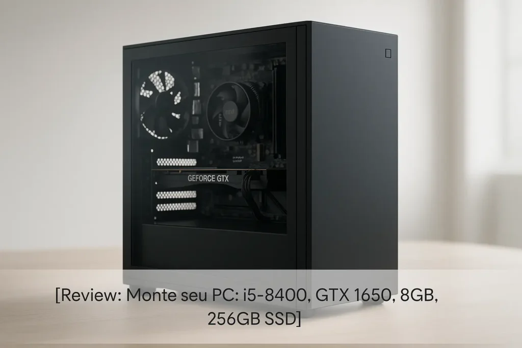 Monte seu PC: i5-8400, GTX 1650, 8GB, 256GB SSD