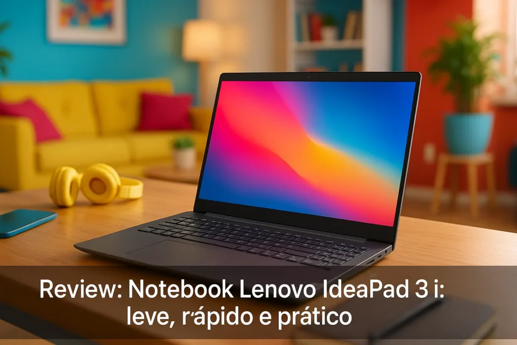 Notebook Lenovo IdeaPad 3i: leve, rápido e prático
