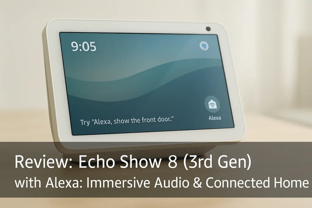 Echo Show 8 com Alexa: áudio imersivo e casa conectada