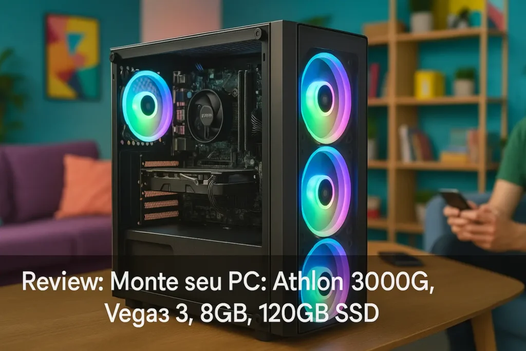 Monte seu PC: Athlon 3000G, Vega 3, 8GB, 120GB SSD