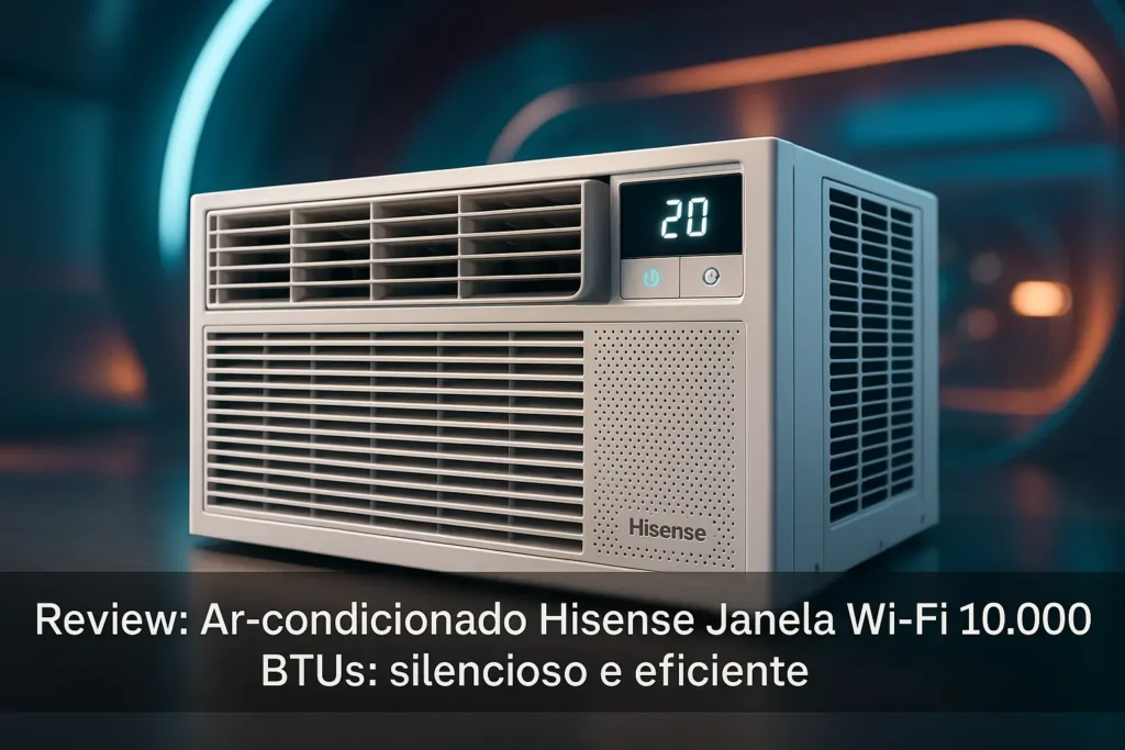 Ar Condicionado Hisense Janela Wi-Fi 10.000 BTUs: silencioso e eficiente