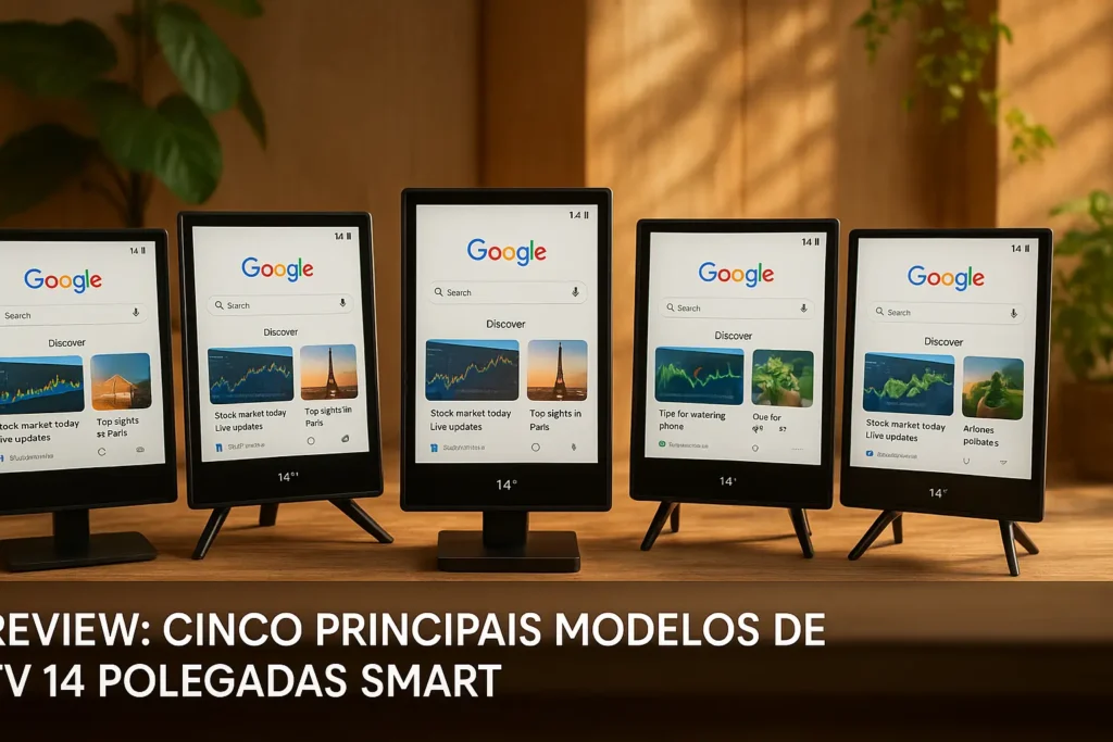 Cinco Principais Modelos de TV 14 polegadas smart