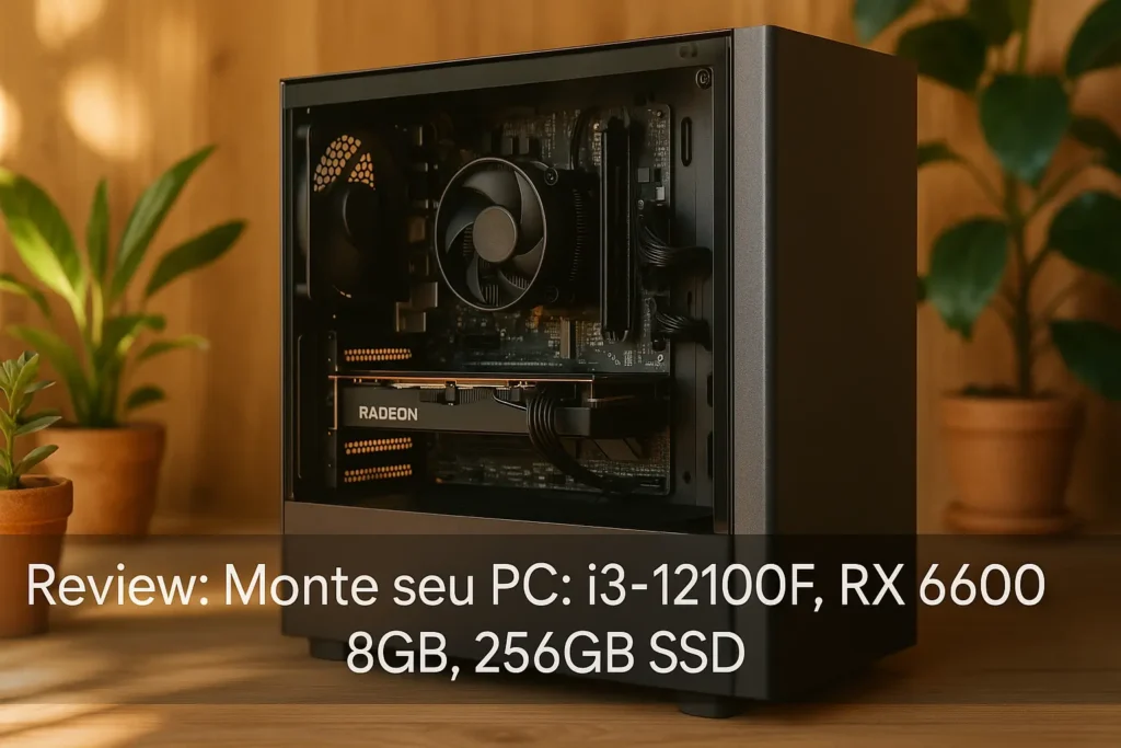 Monte seu PC: i3-12100F, RX 6600, 8GB, 256GB SSD