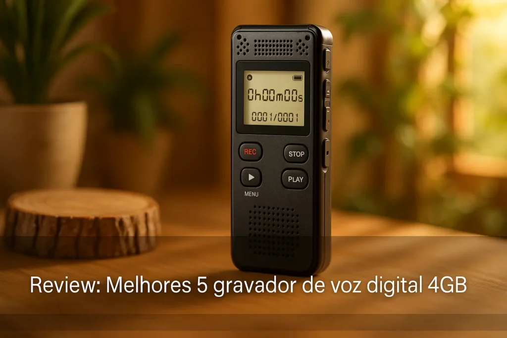 Melhores 5 gravador de voz digital 4gb