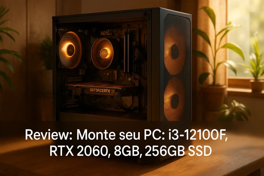 Monte seu PC: i3-12100F, RTX 2060, 8GB, 256GB SSD