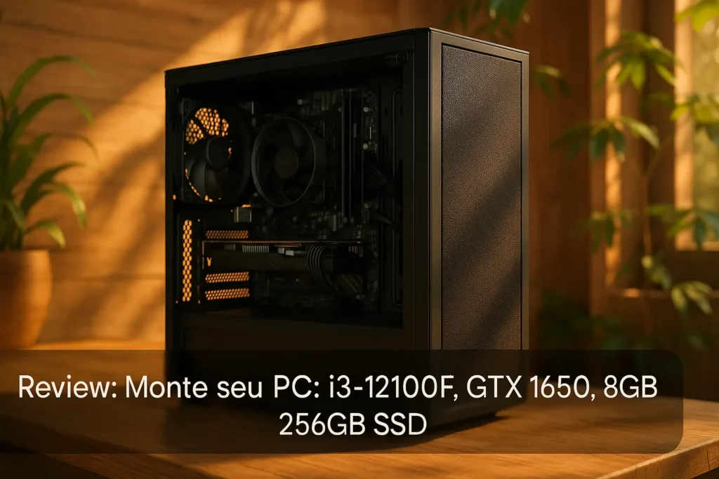 Monte seu PC: i3-12100F, GTX 1650, 8GB, 256GB SSD