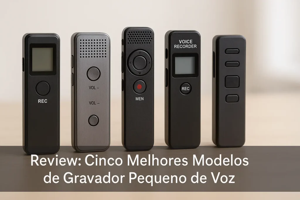 Cinco Melhores Modelos de gravador pequeno de voz