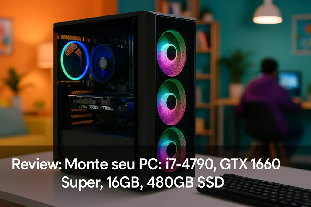 Monte seu PC: i7-4790, GTX 1660 Super, 16GB, 480GB SSD