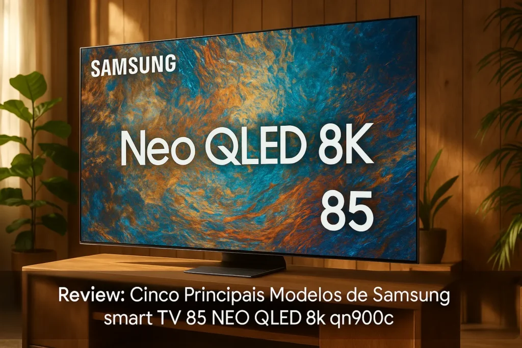 Cinco Principais Modelos de Samsung smart TV 85 NEO QLED 8k qn900c