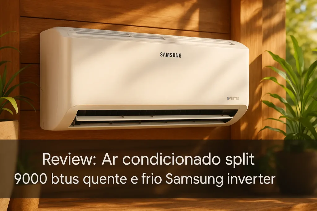 Principais Cinco ar condicionado split 9000 btus quente e frio Samsung inverter