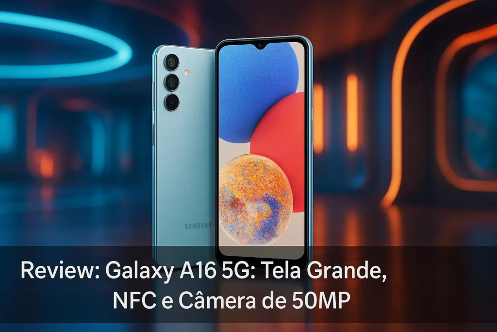 Galaxy A16 5G: Tela Grande, NFC e Câmera de 50MP