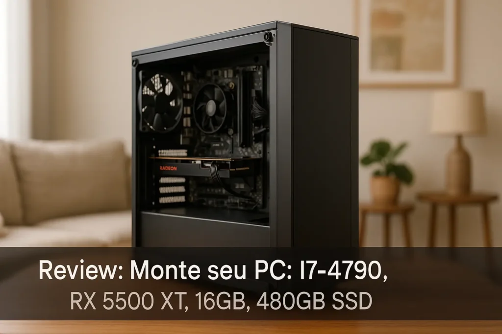 Monte seu PC: i7-4790, RX 5500 XT, 16GB, 480GB SSD