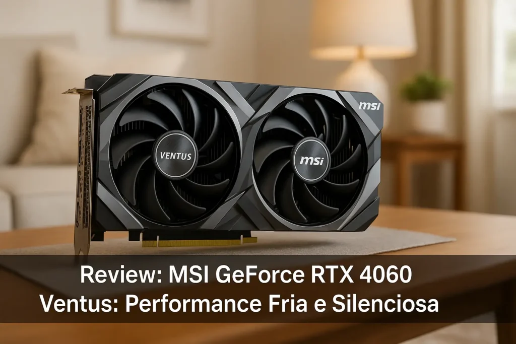Placa de Vídeo MSI GeForce RTX 4060 Ventus: Performance Fria e Silenciosa