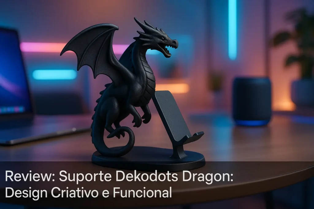 Suporte Dekodots Dragon: Design Criativo e Funcional