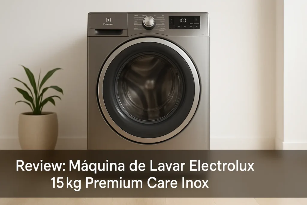 Máquina de Lavar Electrolux 15kg Premium Care Inox: Eficiência e Cuidado