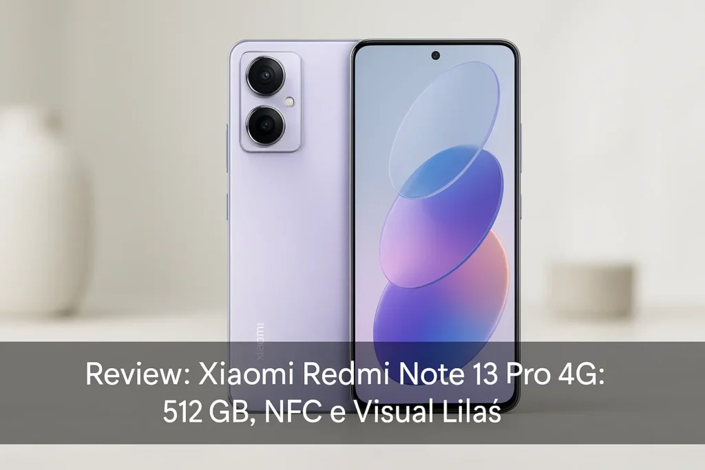Xiaomi Redmi Note 13 Pro 4G: 512 GB, NFC e Visual Lilás