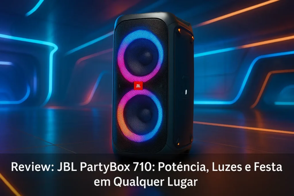 JBL PartyBox 710: Potência, Luzes e Festa em Qualquer Lugar