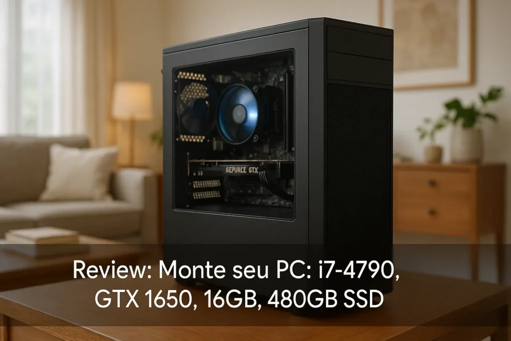 Monte seu PC: i7-4790, GTX 1650, 16GB, 480GB SSD