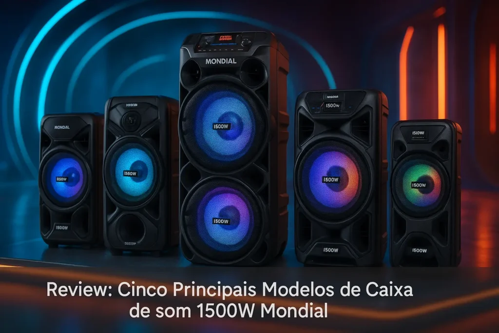Cinco Principais Modelos de Caixa de som 1500w Mondial