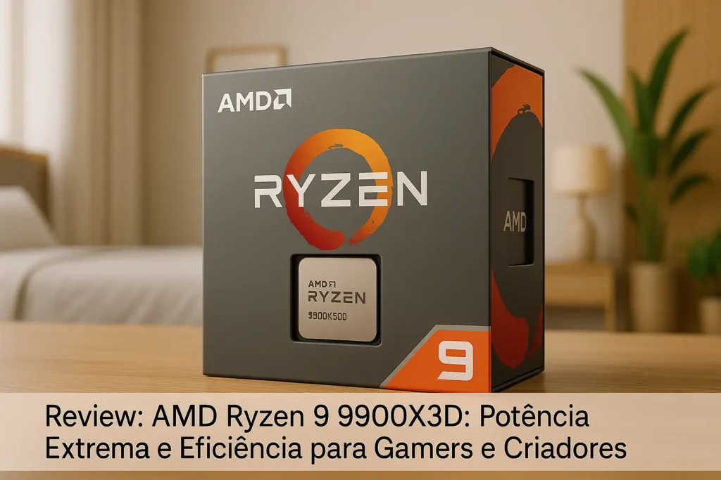 AMD Ryzen 9 9900X3D: Potência Extrema e Eficiência para Gamers e Criadores
