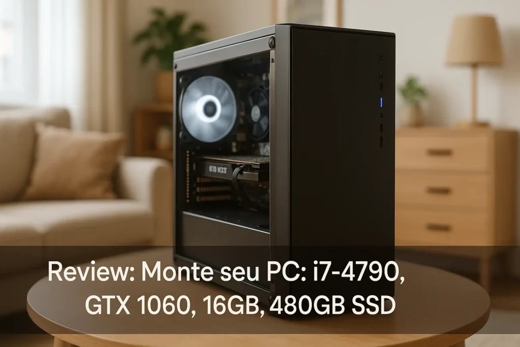 Monte seu PC: i7-4790, GTX 1060, 16GB, 480GB SSD