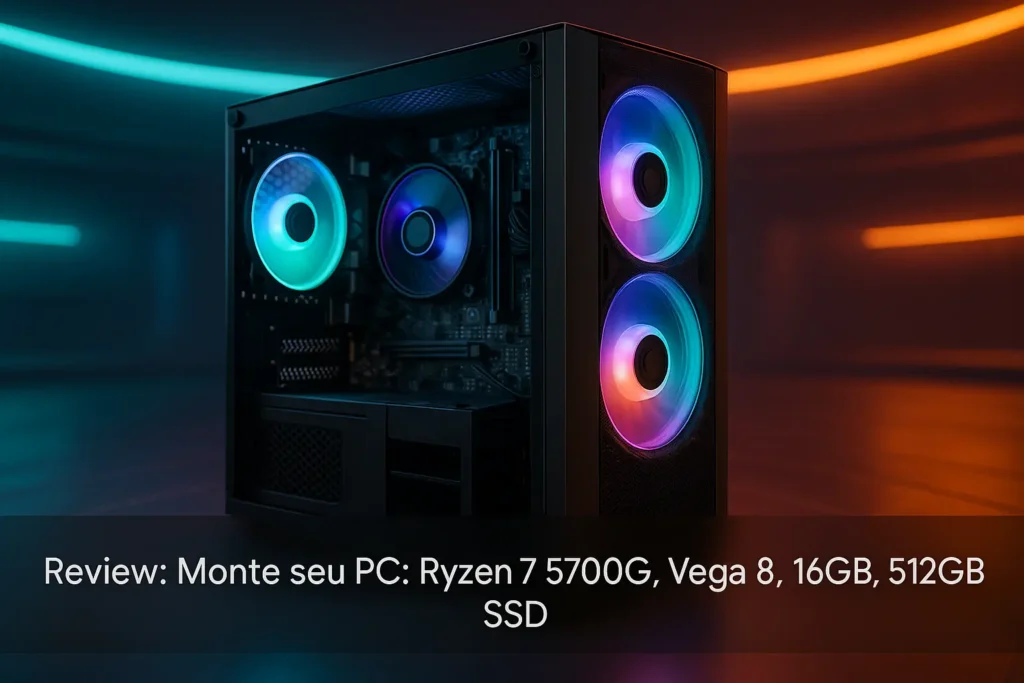 Monte seu PC: Ryzen 7 5700G, Vega 8, 16GB, 512GB SSD