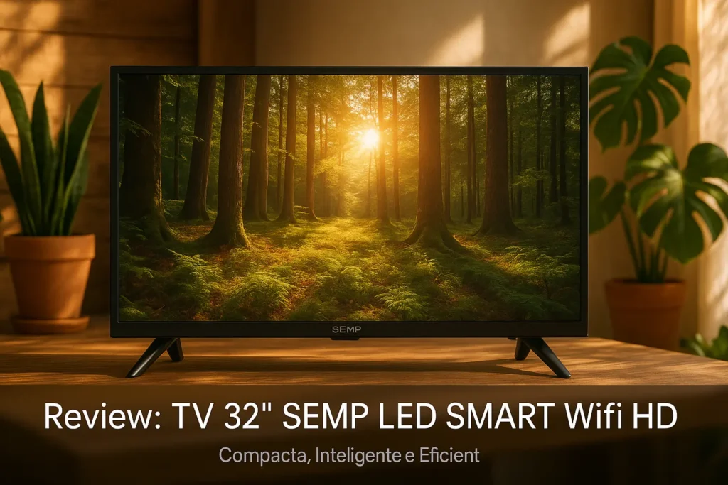 TV 32P SEMP LED SMART Wifi HD: Compacta, Inteligente e Eficiente