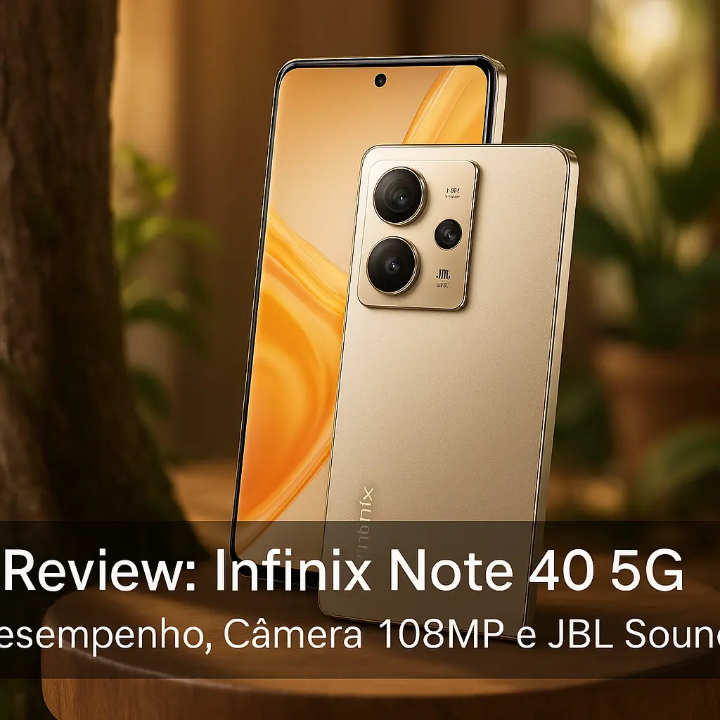 Infinix Note 40-5G: Desempenho, Câmera 108MP e JBL Sound