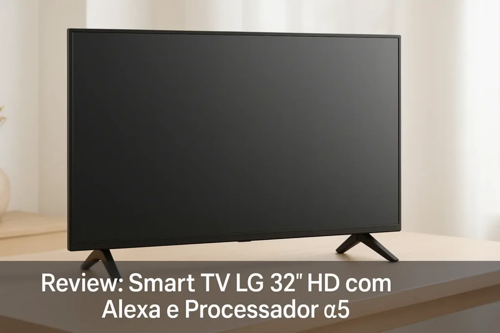 Smart TV LG 32" HD com Alexa e Processador α5
