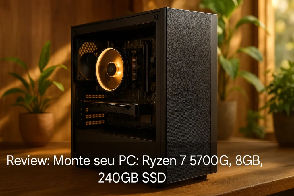 Monte seu PC: Ryzen 7 5700G, 8GB, 240GB SSD