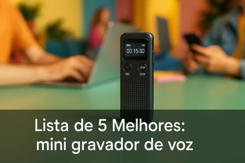 Lista de 5 Melhores: mini gravador de voz