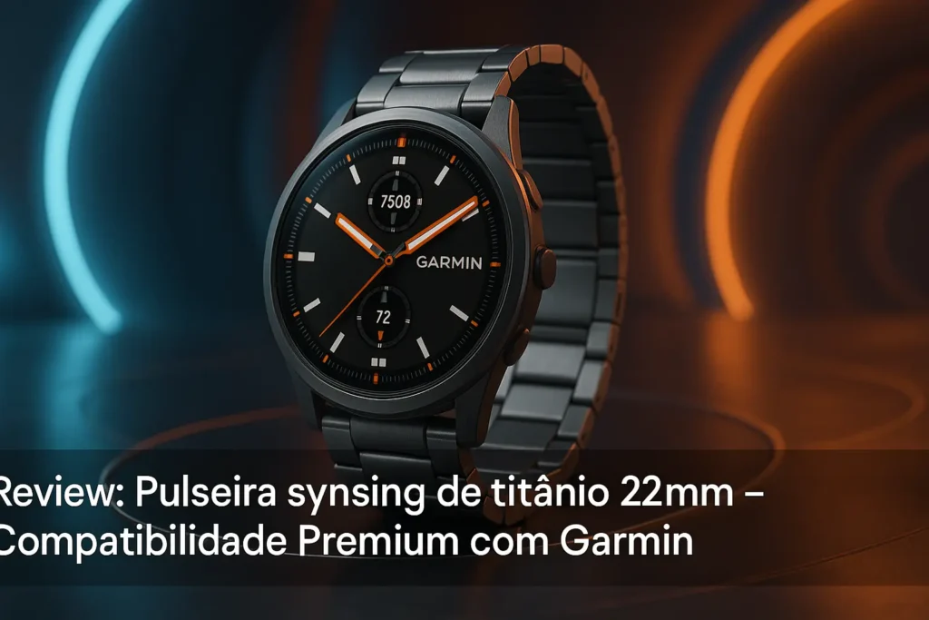 Pulseira synsing de Titânio 22mm: Compatibilidade Premium com Garmin