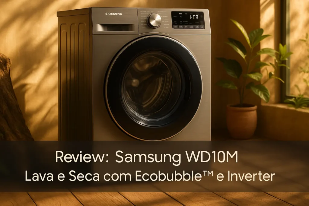 Samsung WD10M: Lava e Seca com Ecobubble™ e Inverter