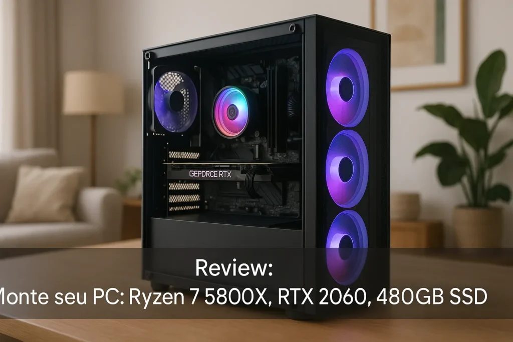 Monte seu PC: Ryzen 7 5800X, RTX 2060, 16GB, 480GB SSD