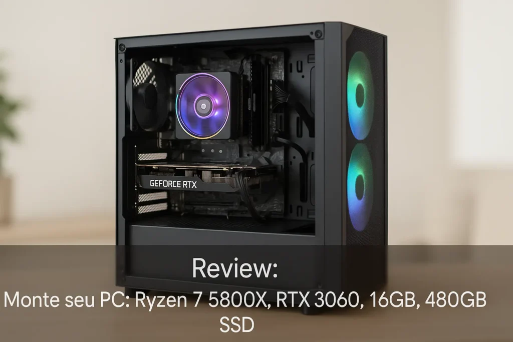 Monte seu PC: Ryzen 7 5800X, RTX 3060, 16GB, 480GB SSD