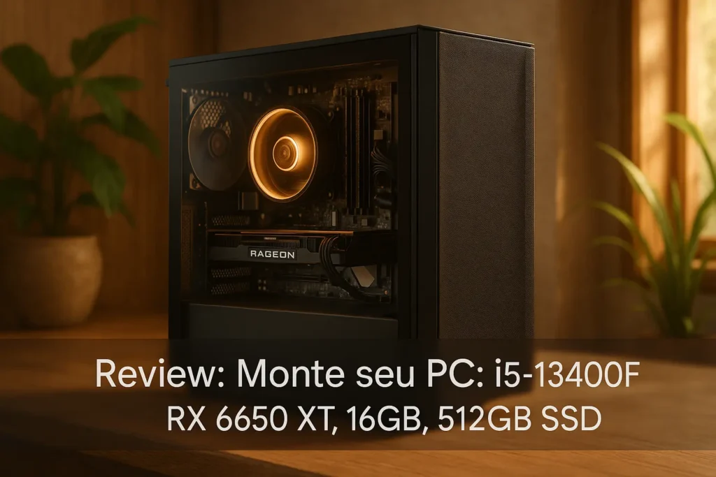 Monte seu PC: i5-13400F, RX 6650 XT, 16GB, 512GB SSD