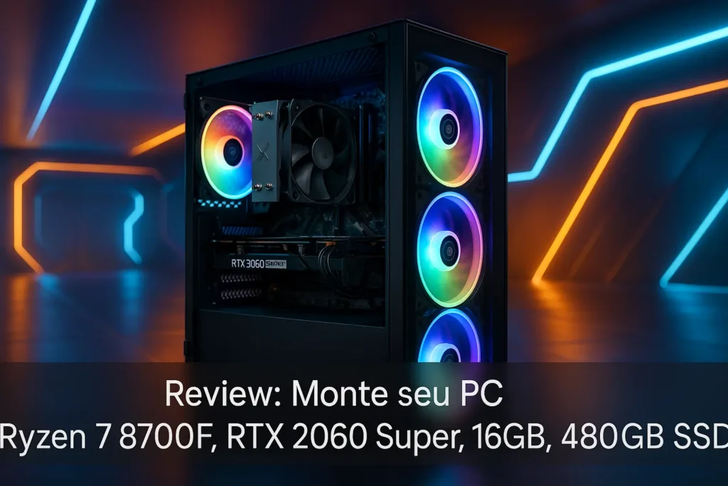 Monte seu PC: Ryzen 7 8700F, RTX 2060 Super, 16GB, 480GB SSD