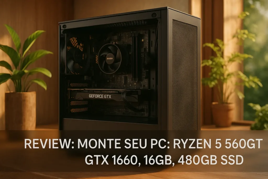 Monte seu PC: Ryzen 5 5600GT, GTX 1660, 16GB, 480GB SSD