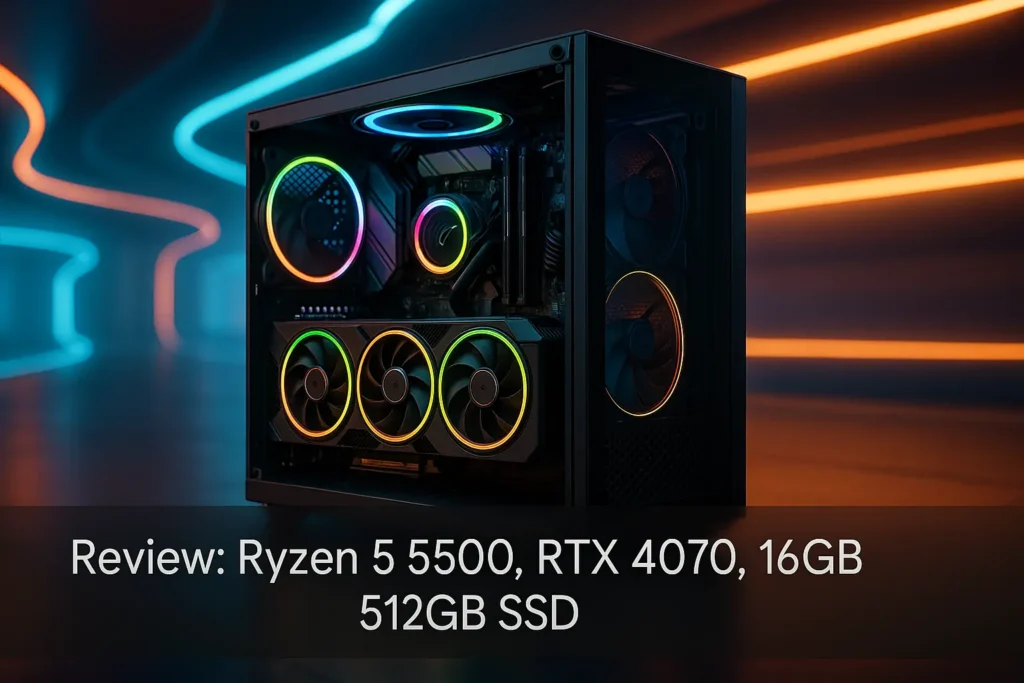 Monte seu PC: Ryzen 5 5500, RTX 4070, 16GB, 512GB SSD