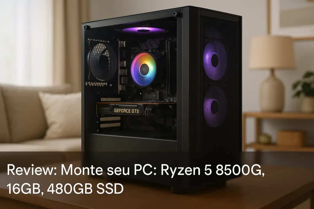 Monte seu PC: Ryzen 5 8500G, 16GB, 480GB SSD