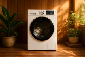 Lava e Seca 10,5kg Midea HealthGuard Branca Conectada MF200D105WB/WK-01-127v: Conectividade e Eficiência