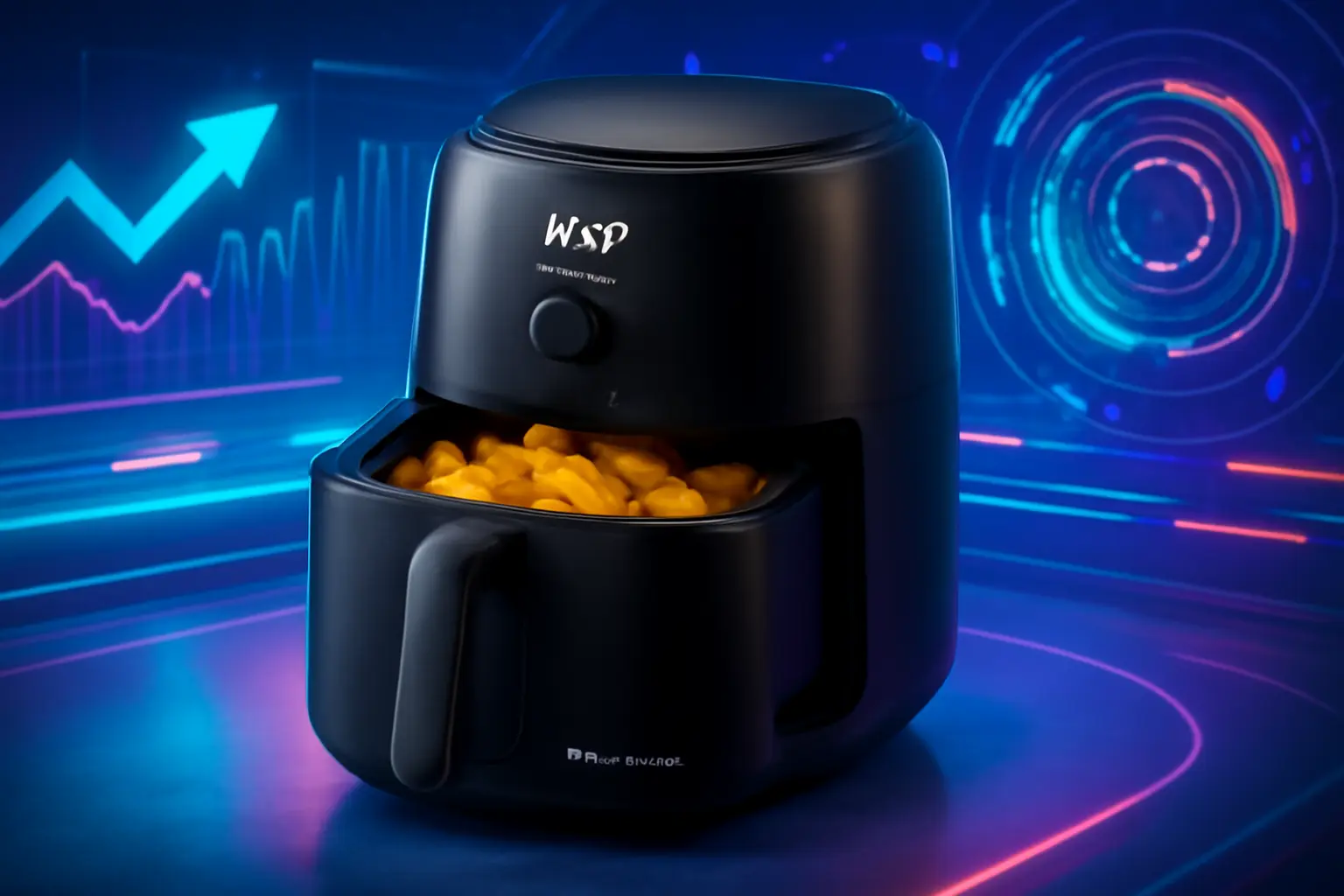 WAP Fritadeira Elétrica Air Fryer MEGA FAMILY: Cozinha sem óleo e saborosa