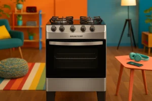 Fogão Brastemp BYO4EBR: potência e elegância integradas