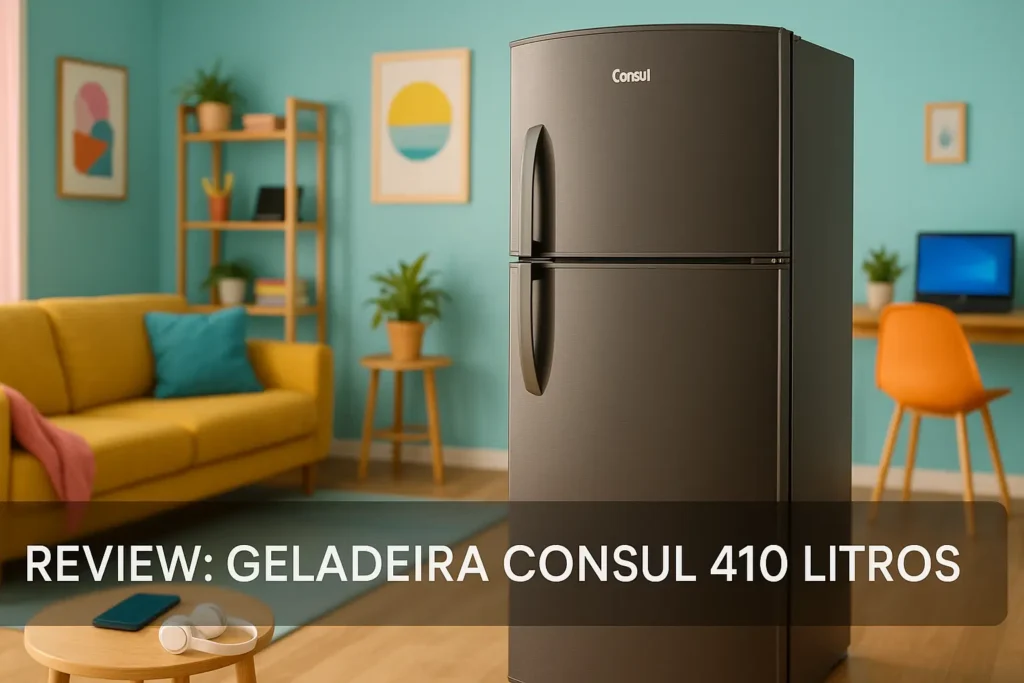 Geladeira Consul 410L: espaço e praticidade