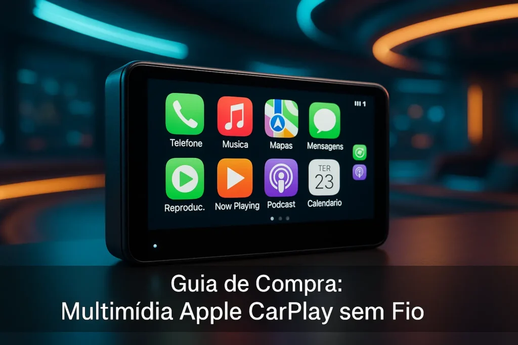 5 Melhores Multimídia Apple CarPlay Sem Fio